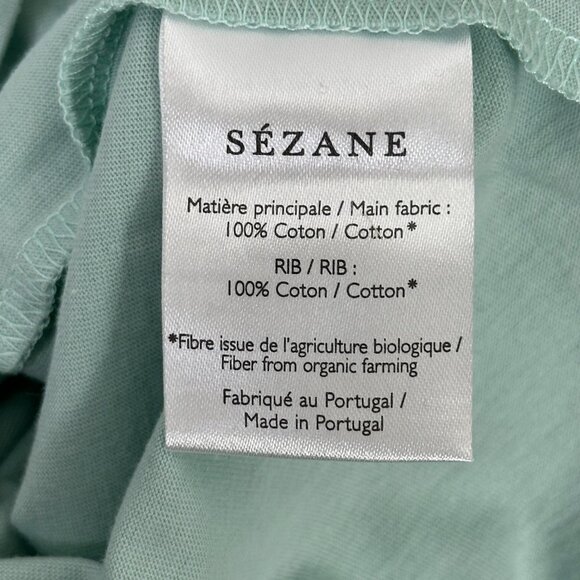 Sezane Conrad T-Shirt Pastel Green - Picture 8 of 10